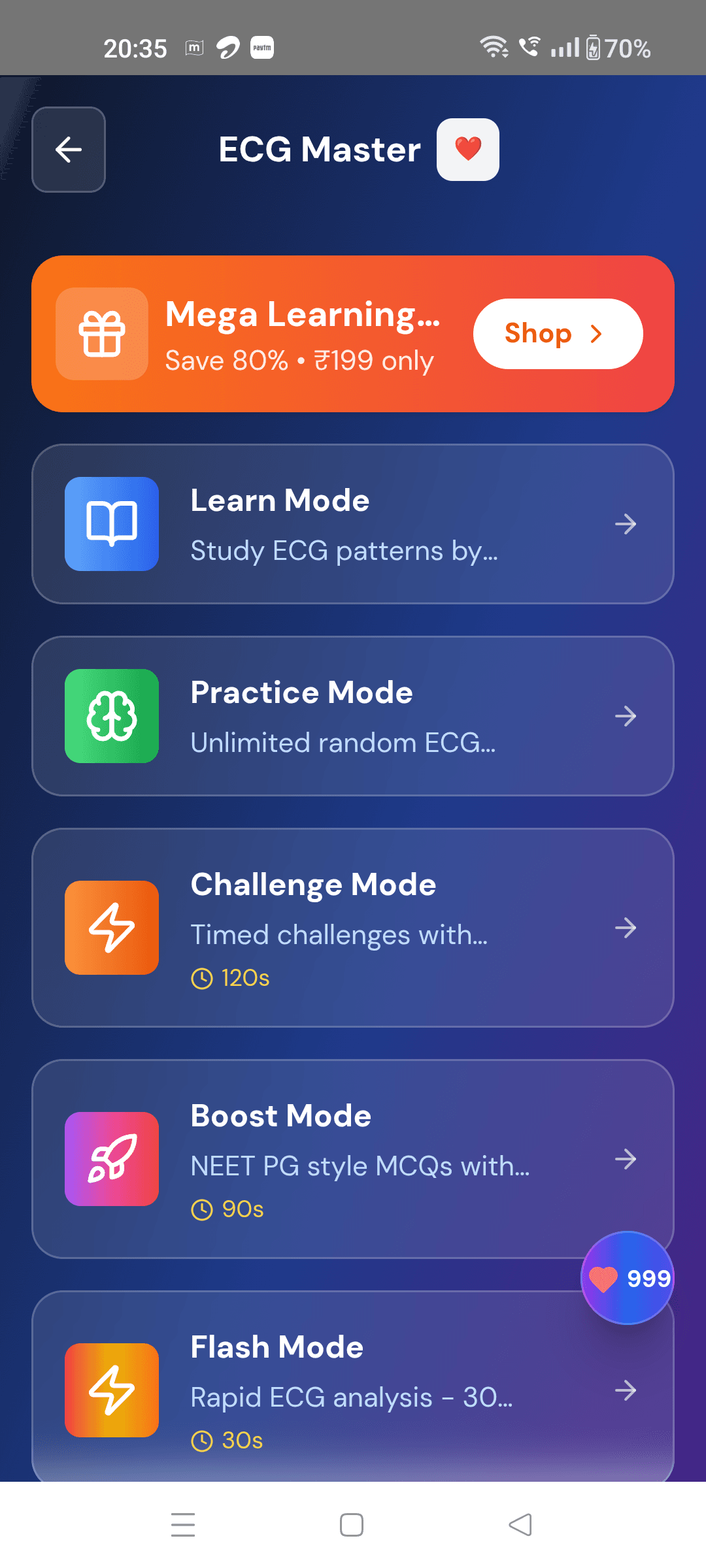 ECG Practice App Screenshot 1