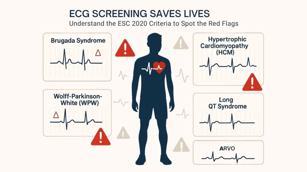 ECG Patterns that can kill young athletes (8)- ESC 2020 criteria